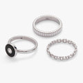 Black Onyx Ring Set of 3