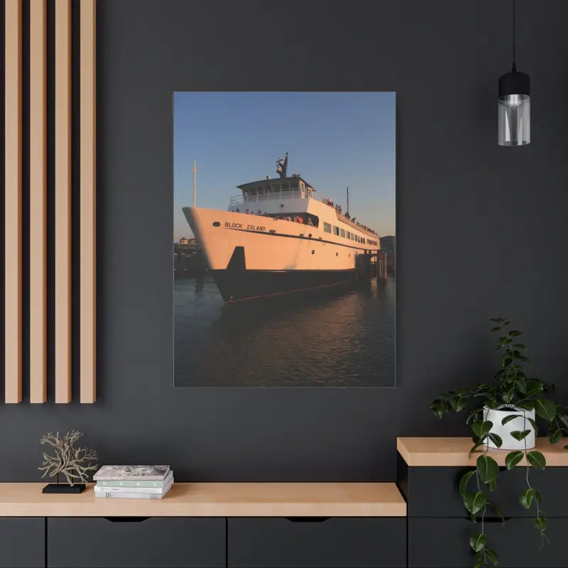 Ocean State Styles Canvas Art Block Island Ferry Old Harbor