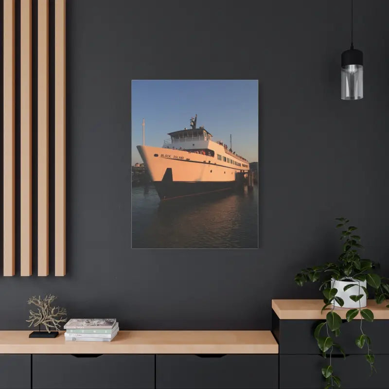 Ocean State Styles Canvas Art Block Island Ferry Old Harbor