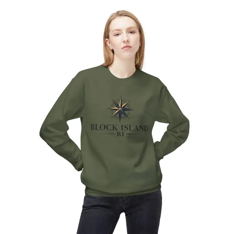 Ocean State Styles Sweatshirt Block Island Nautical Compass