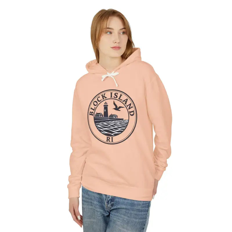 Ocean State Styles Hoodie Block Island Lighthouse US Cotton