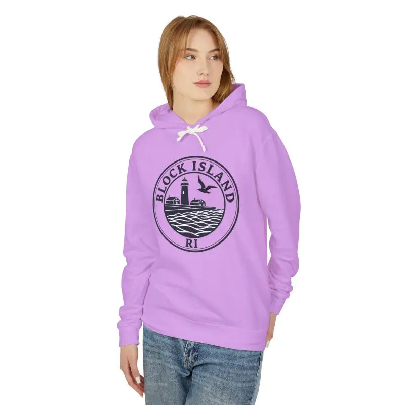 Ocean State Styles Hoodie Block Island Lighthouse US Cotton