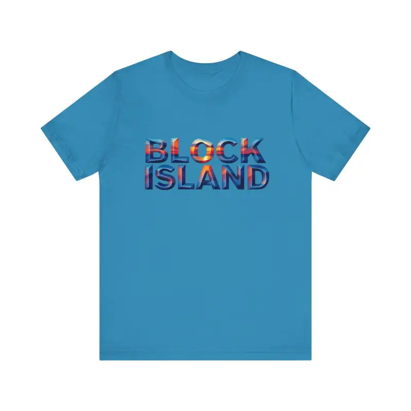 Ocean State Styles T Shirt Block Island Sunset Unisex Jersey