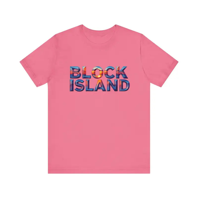 Ocean State Styles T Shirt Block Island Sunset Unisex Jersey