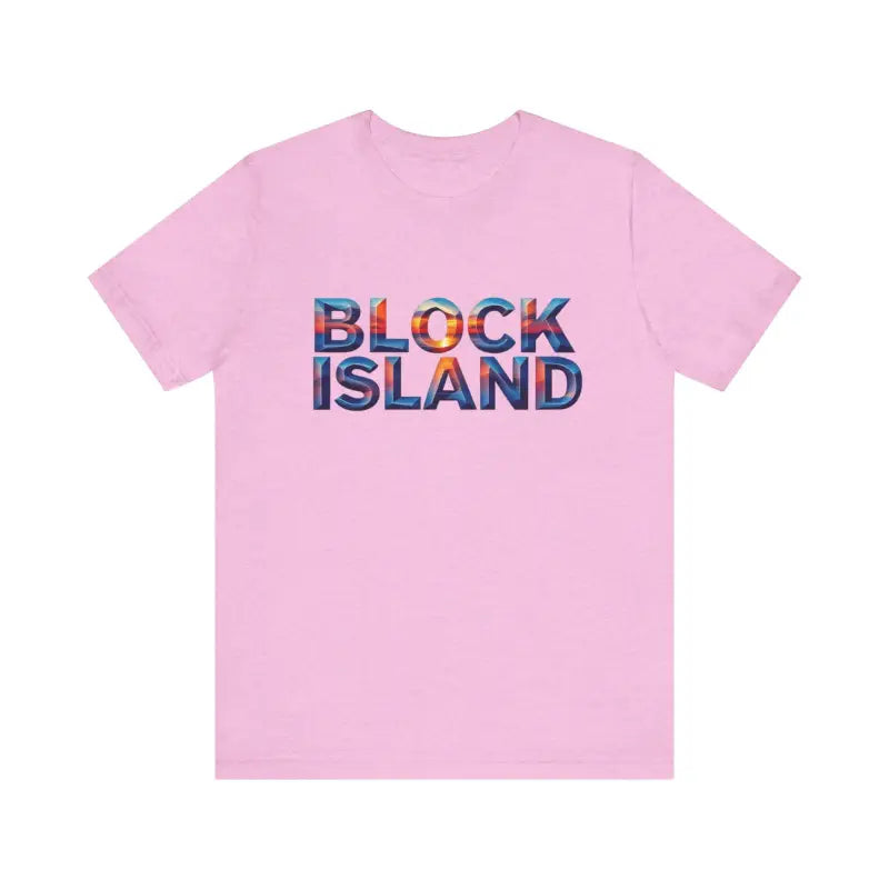Ocean State Styles T Shirt Block Island Sunset Unisex Jersey