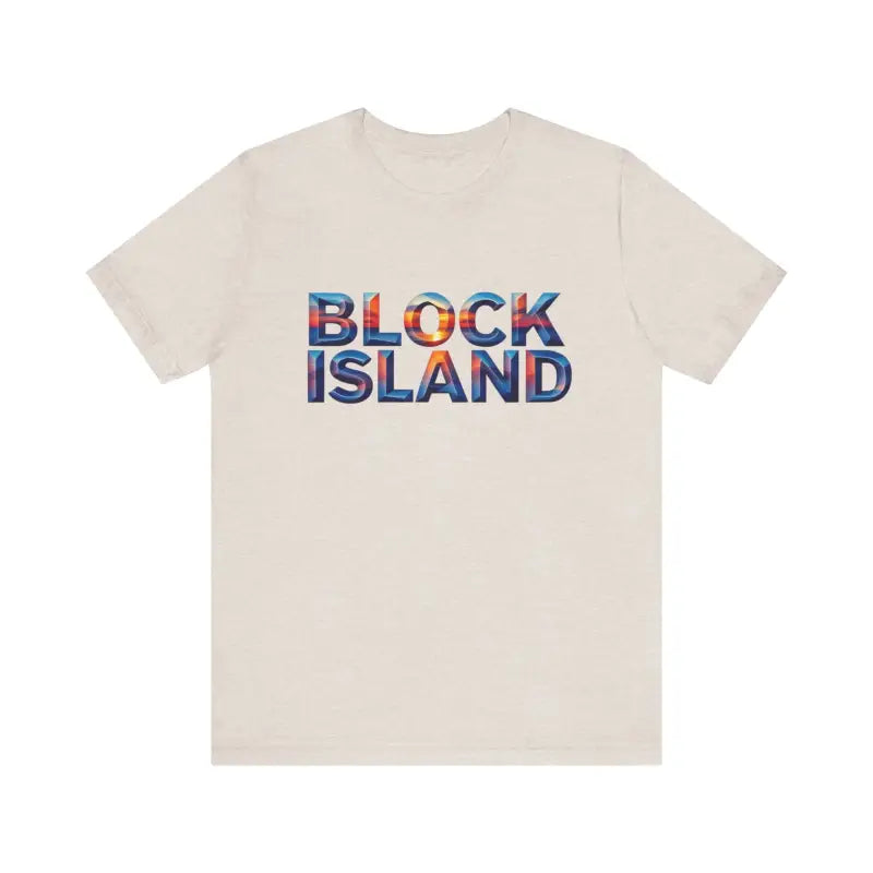 Ocean State Styles T Shirt Block Island Sunset Unisex Jersey