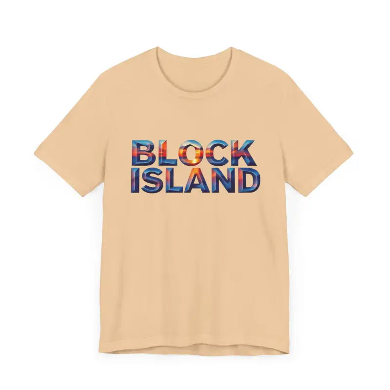Ocean State Styles T Shirt Block Island Sunset Unisex Jersey