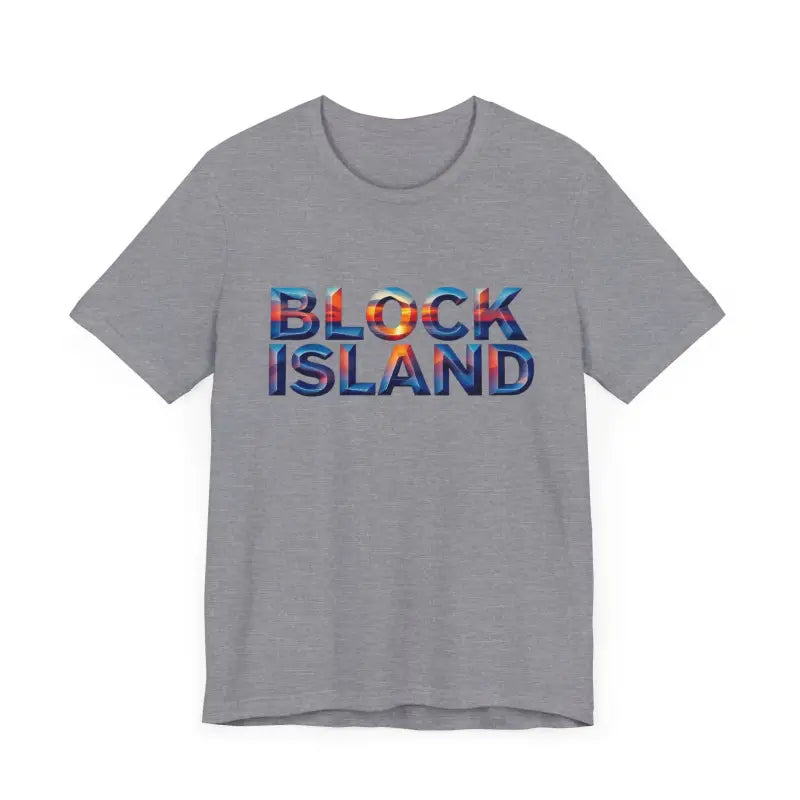 Ocean State Styles T Shirt Block Island Sunset Unisex Jersey