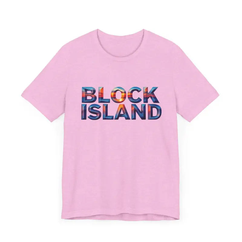 Ocean State Styles T Shirt Block Island Sunset Unisex Jersey