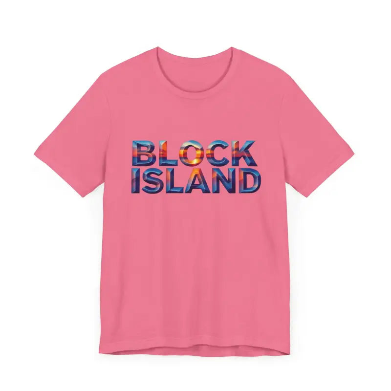 Ocean State Styles T Shirt Block Island Sunset Unisex Jersey