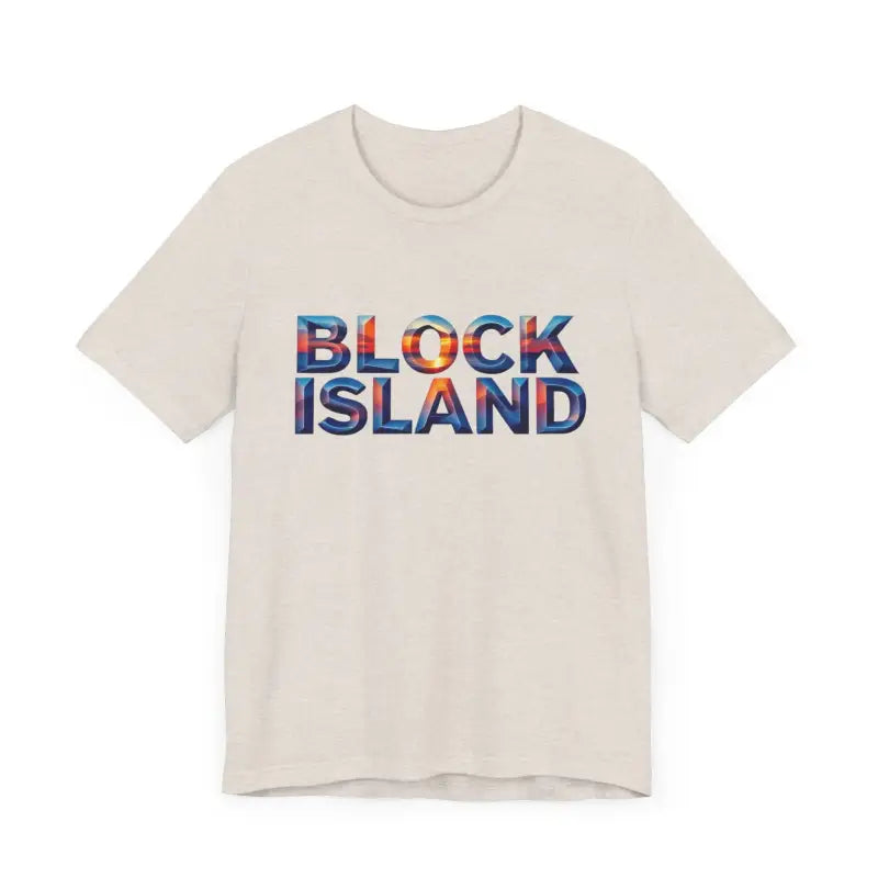 Ocean State Styles T Shirt Block Island Sunset Unisex Jersey