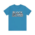 Unisex T-shirt with classic Block Island coastal graphic design