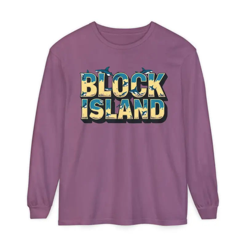 Ocean State Styles Block Island Long Sleeve T Shirt Unisex