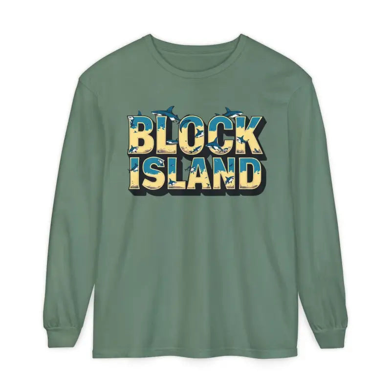 Ocean State Styles Block Island Long Sleeve T Shirt Unisex