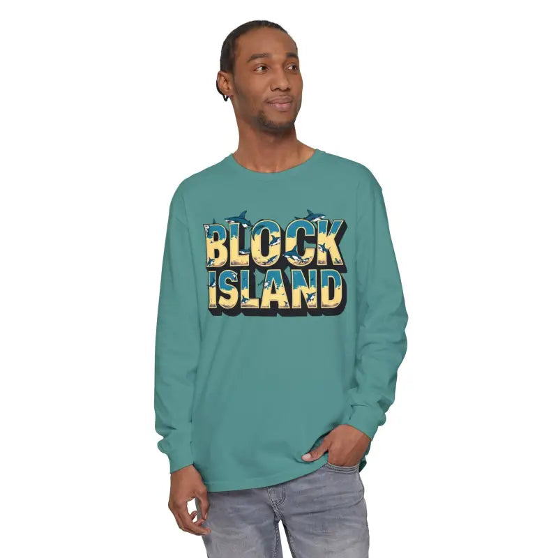 Ocean State Styles Block Island Long Sleeve T Shirt Unisex