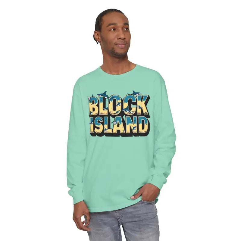 Ocean State Styles Block Island Long Sleeve T Shirt Unisex