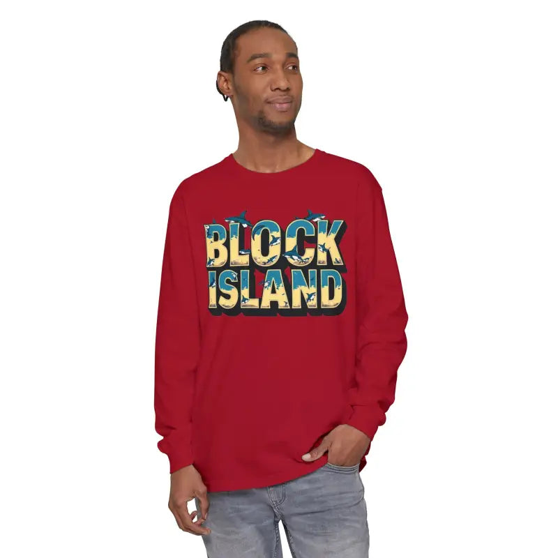 Ocean State Styles Block Island Long Sleeve T Shirt Unisex
