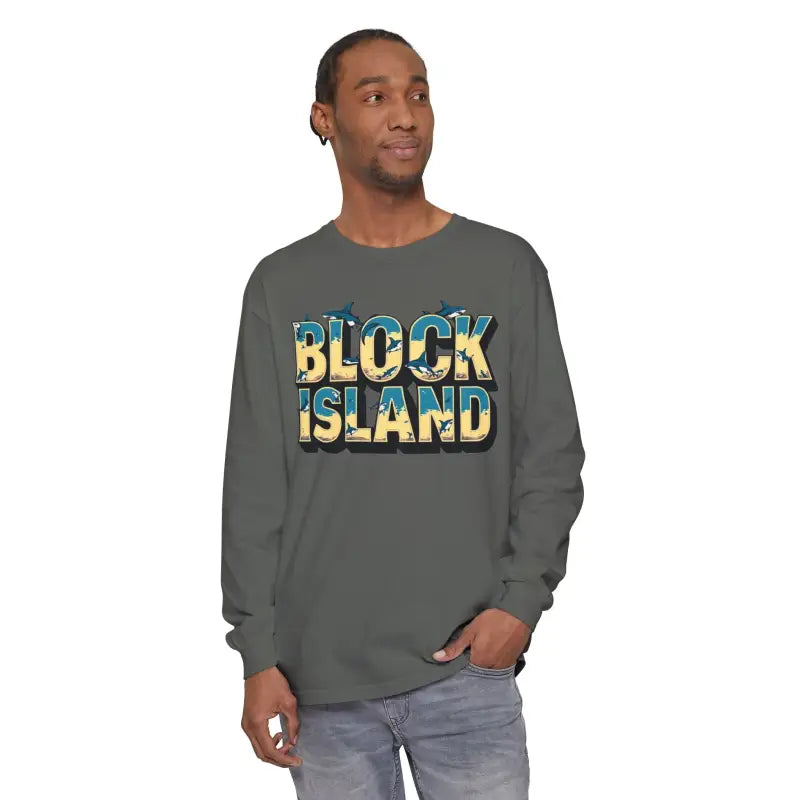 Ocean State Styles Block Island Long Sleeve T Shirt Unisex