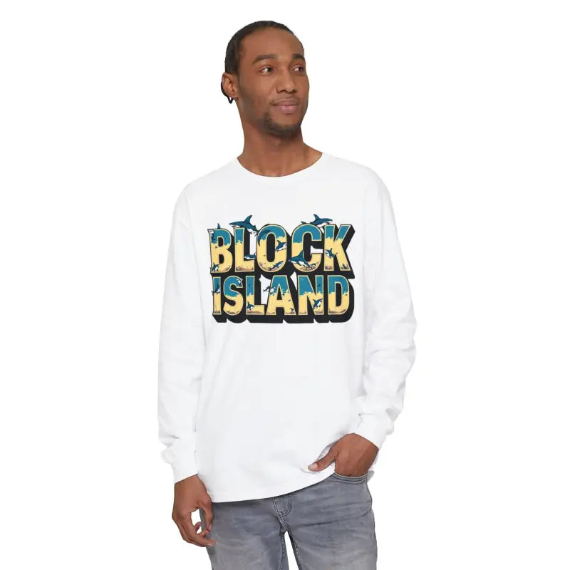 Ocean State Styles Block Island Long Sleeve T Shirt Unisex