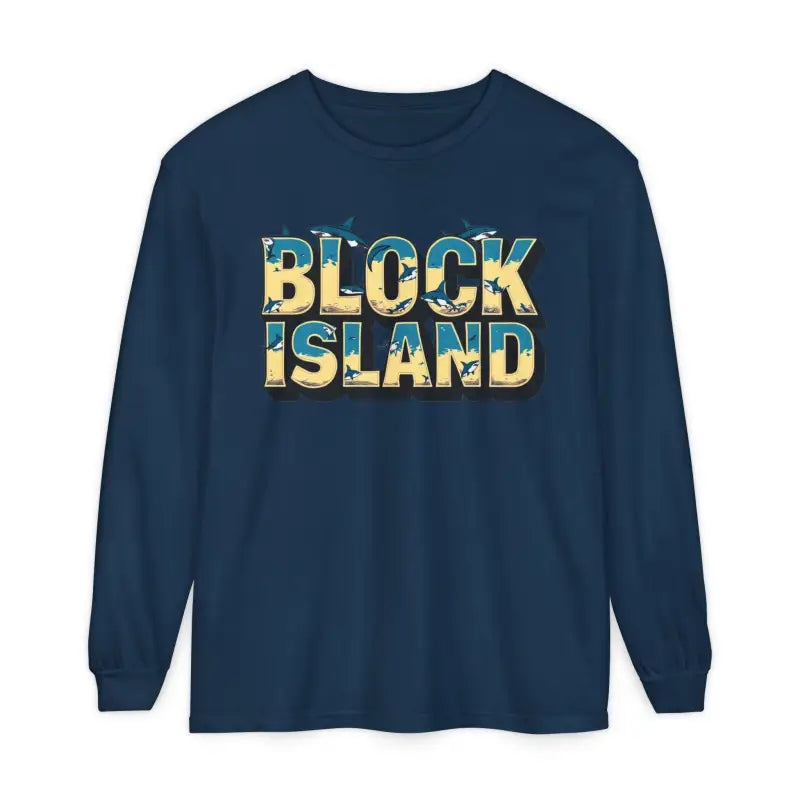 Ocean State Styles Block Island Long Sleeve T Shirt Unisex