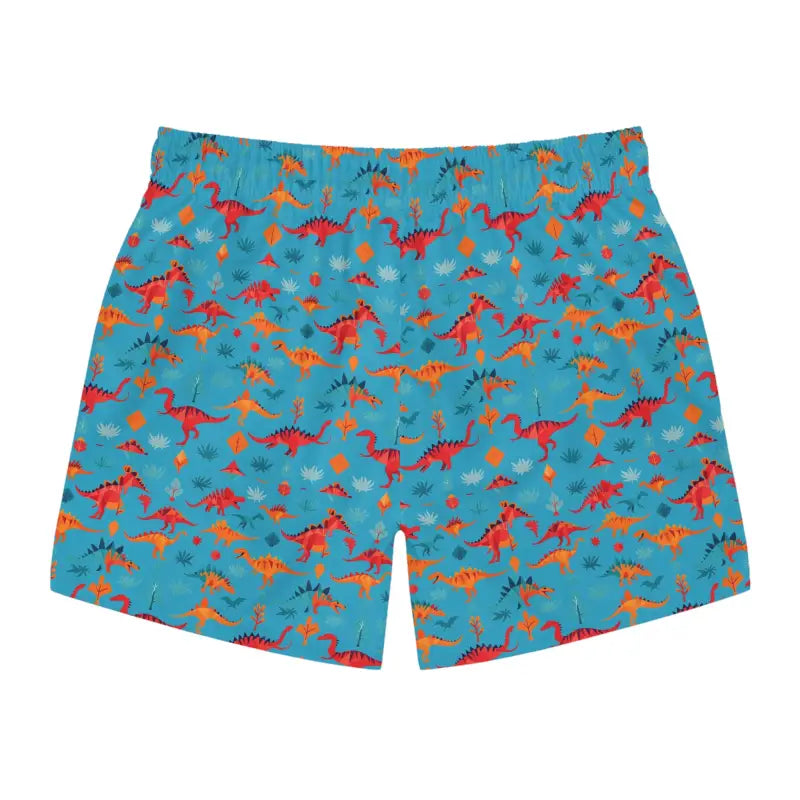 Ocean State Styles Swim Trunks Dinosaur Pattern Drawstring