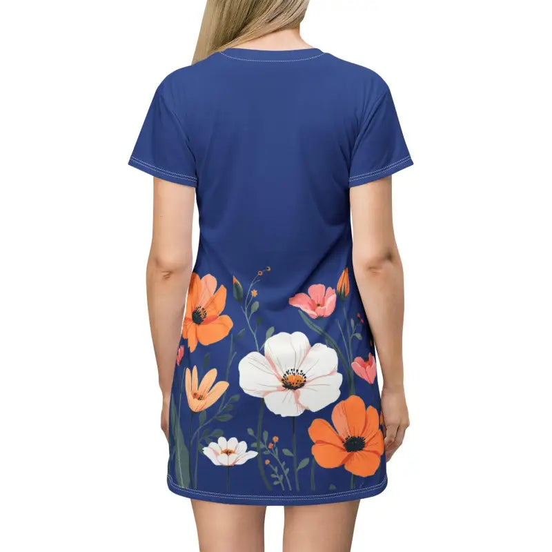 Ocean State Styles T Shirt Dress Floral Print Everyday