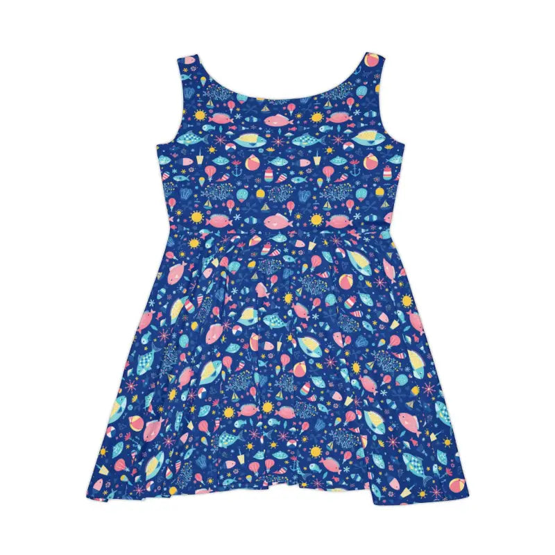 Ocean State Styles Dress Space Themed Pattern Women