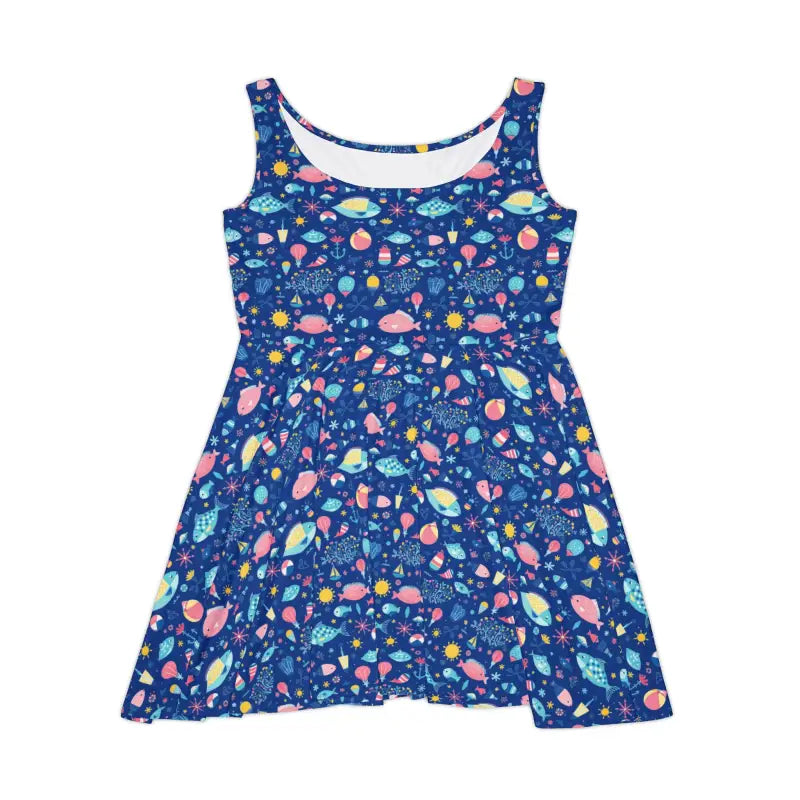 Ocean State Styles Dress Space Themed Pattern Women
