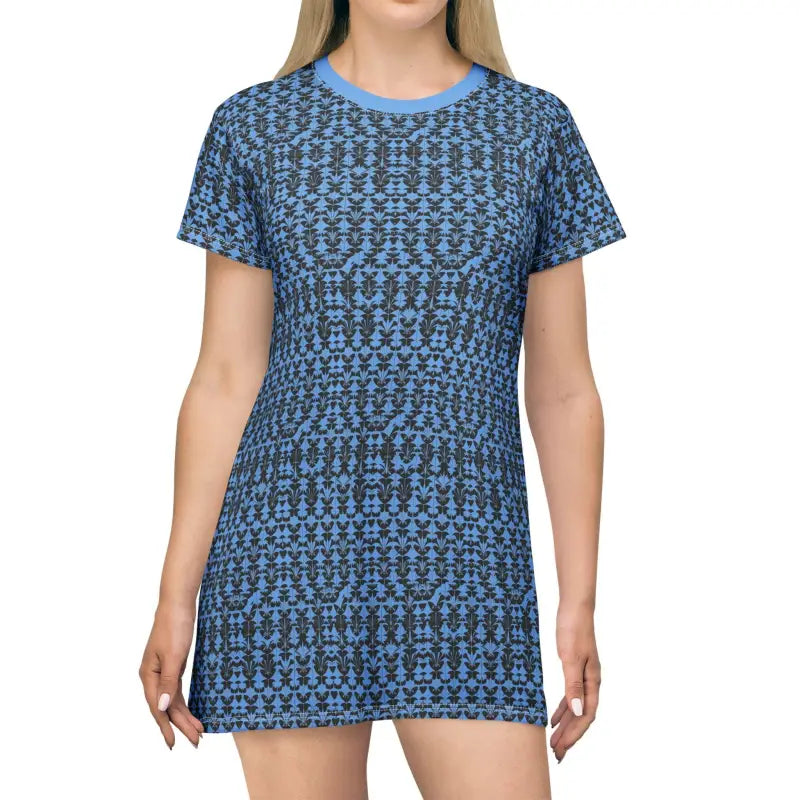 Ocean State Styles T Shirt Dress Patterned Floral Print