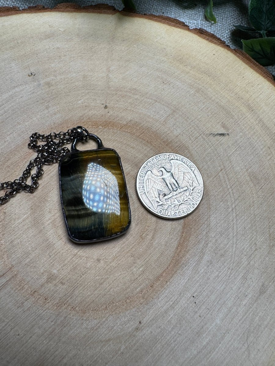 Blue Tigers Eye Necklace