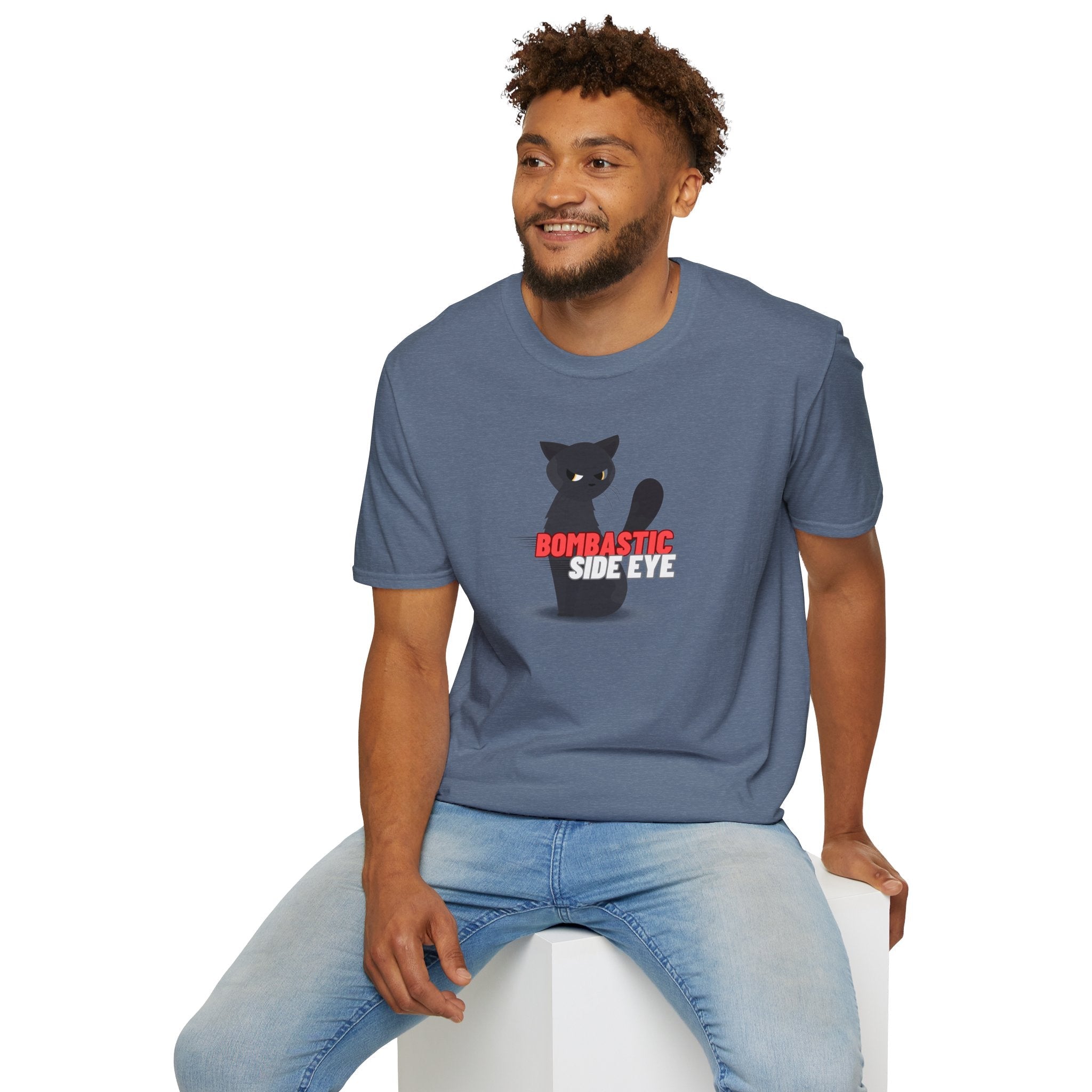 Kaylee's Bombastic Side Eye Cat Shirt – Funny Sassy Cat Unisex Softstyle Tee