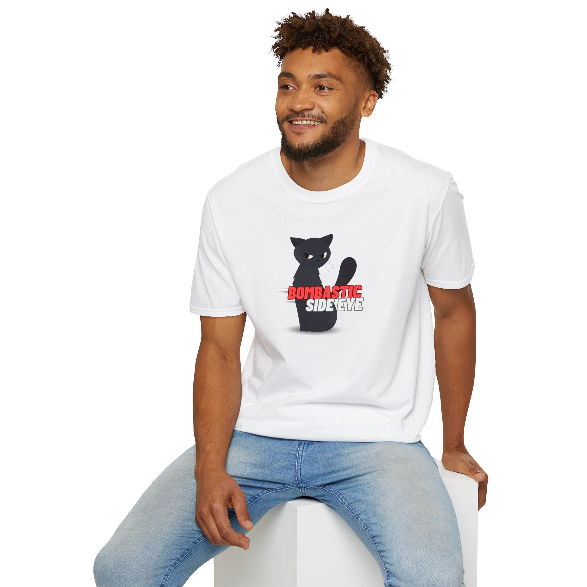 Kaylee's Bombastic Side Eye Cat Shirt – Funny Sassy Cat Unisex Softstyle Tee