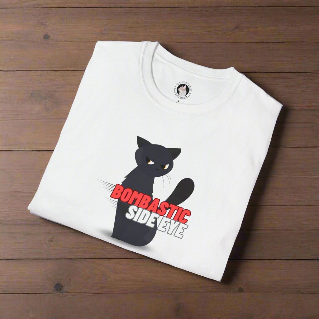 Kaylee's Bombastic Side Eye Cat Shirt – Funny Sassy Cat Unisex Softstyle Tee