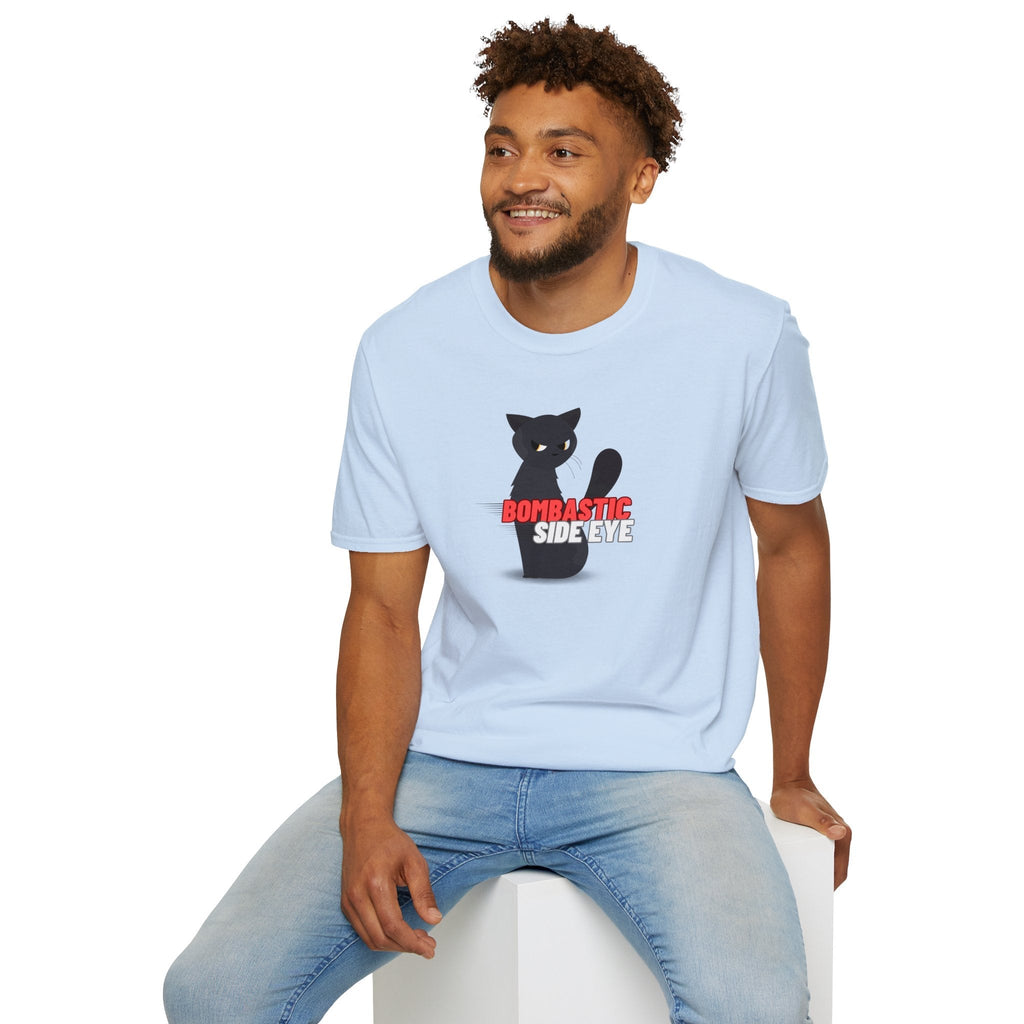 Kaylee's Bombastic Side Eye Cat Shirt – Funny Sassy Cat Unisex Softstyle Tee
