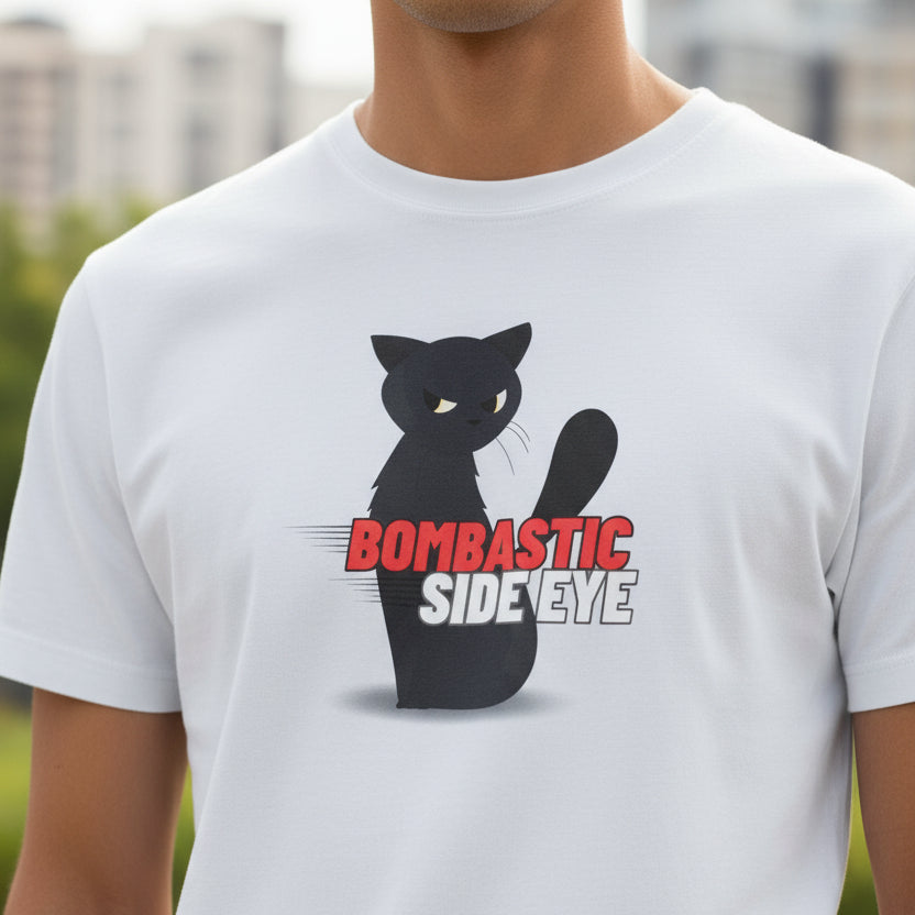 Kaylee's Bombastic Side Eye Cat Shirt – Funny Sassy Cat Unisex Softstyle Tee