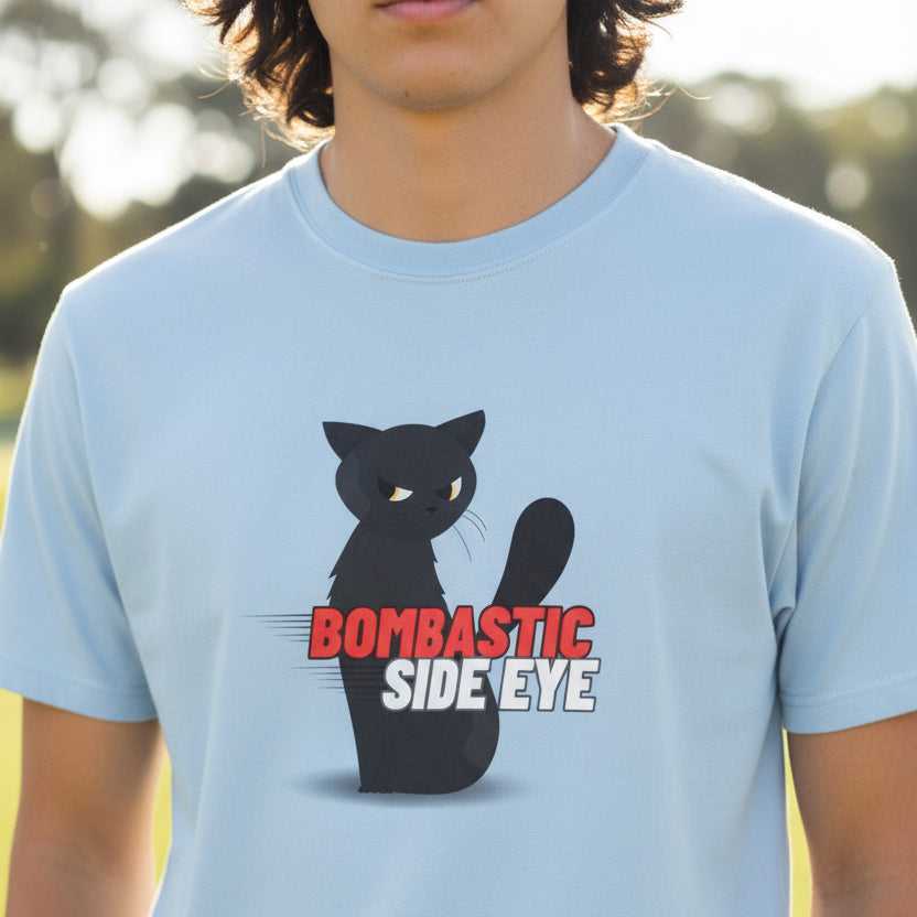 Kaylee's Bombastic Side Eye Cat Shirt – Funny Sassy Cat Unisex Softstyle Tee