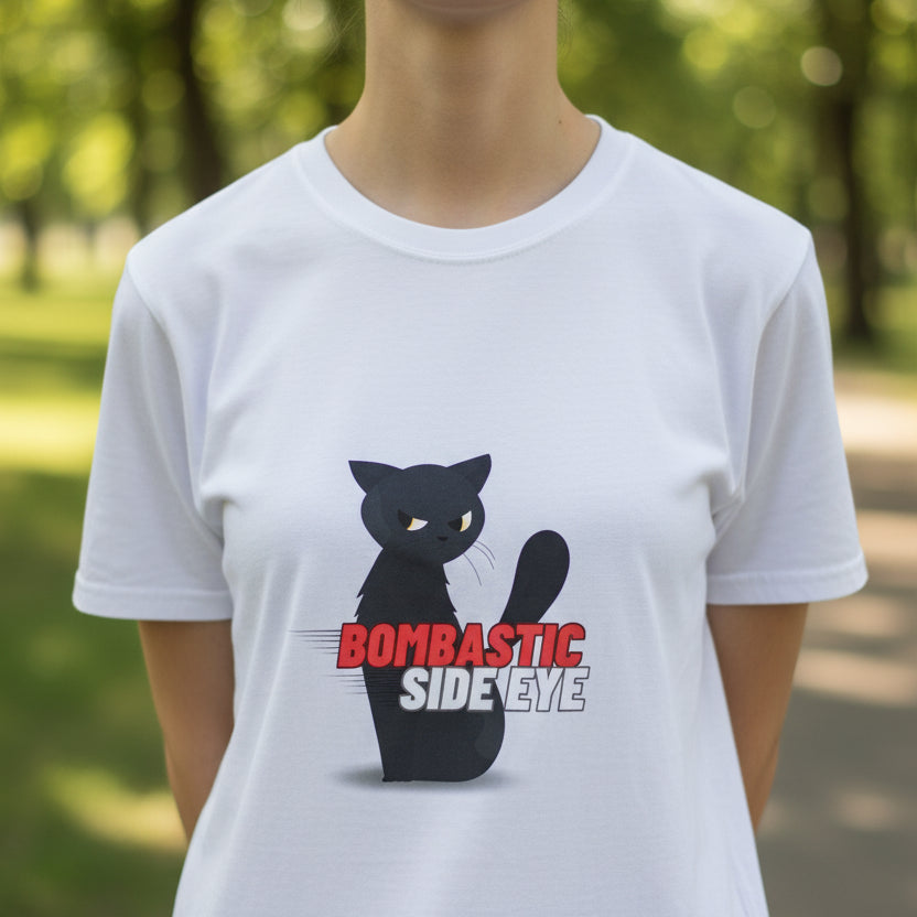 Kaylee's Bombastic Side Eye Cat Shirt – Funny Sassy Cat Unisex Softstyle Tee