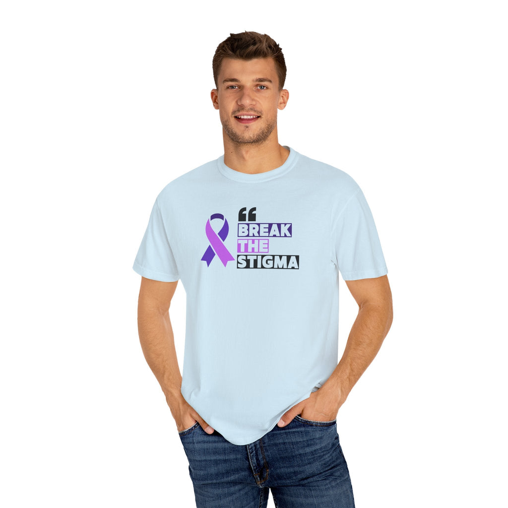 Break the Stigma Unisex Garment-Dyed T-Shirt for Epilepsy Awareness Tee