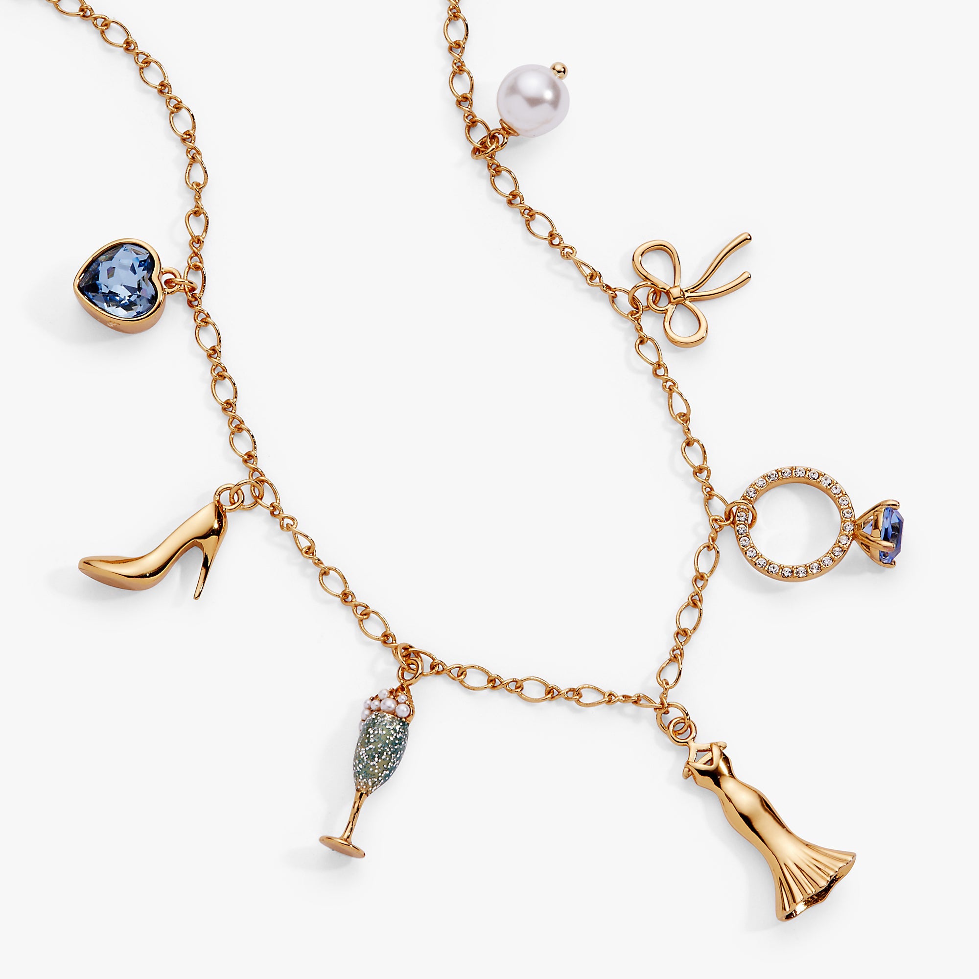 Bridal Multi-Charm Necklace