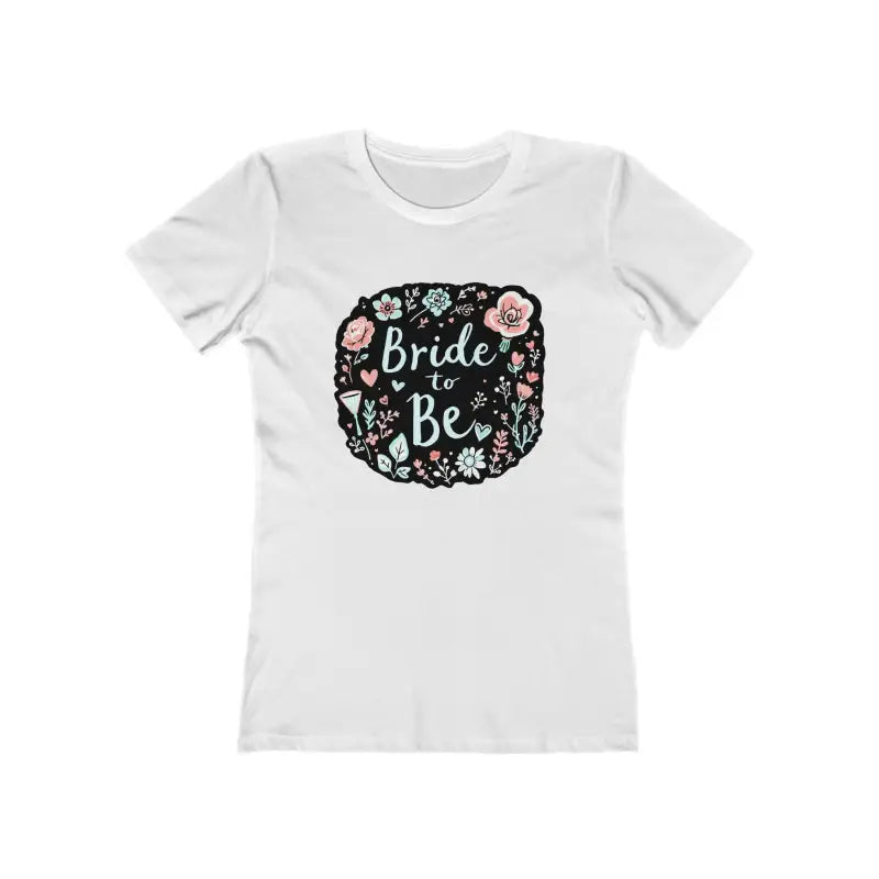 Ocean State Styles T Shirt Bride To Be Floral Circle Bridal