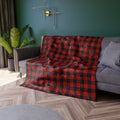 Buffalo Plaid Crushed Velvet Blanket