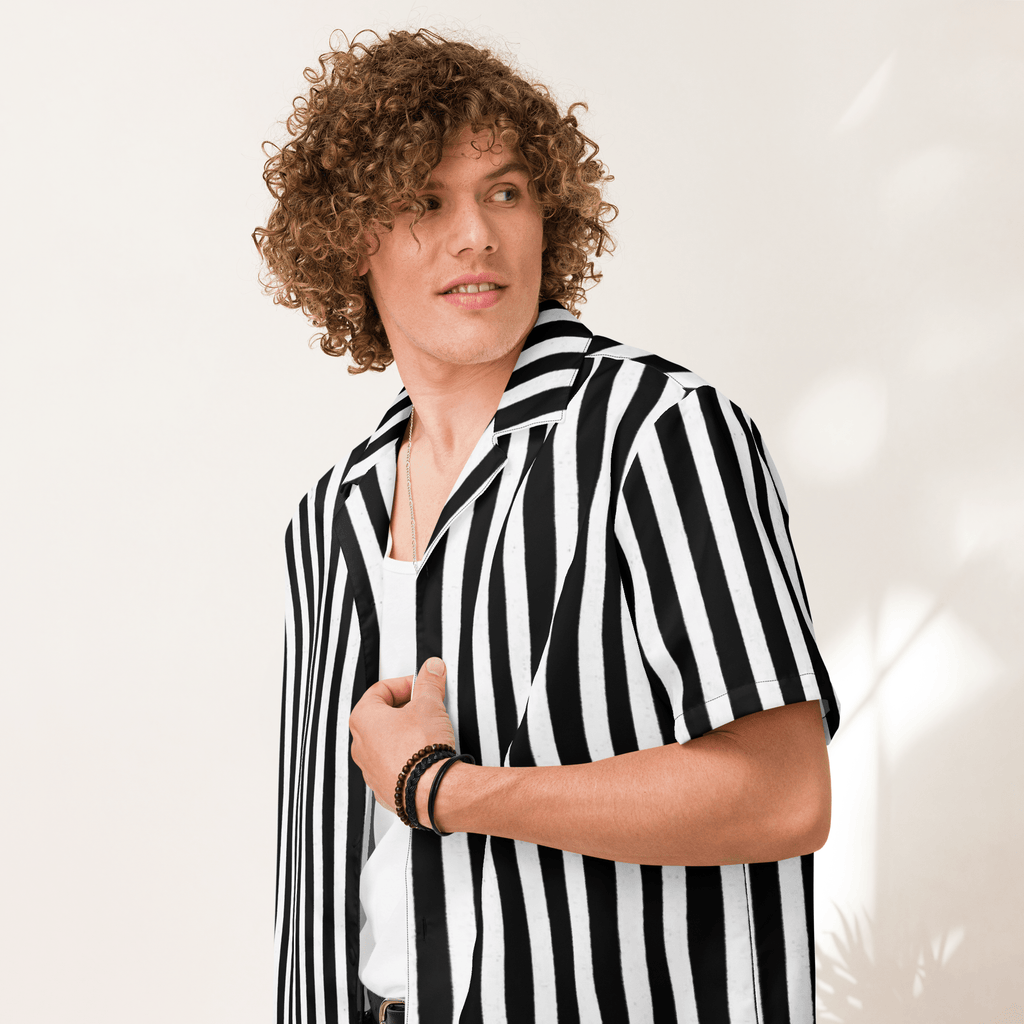 Bug Juice Boogie Striped Button-Up Shirt