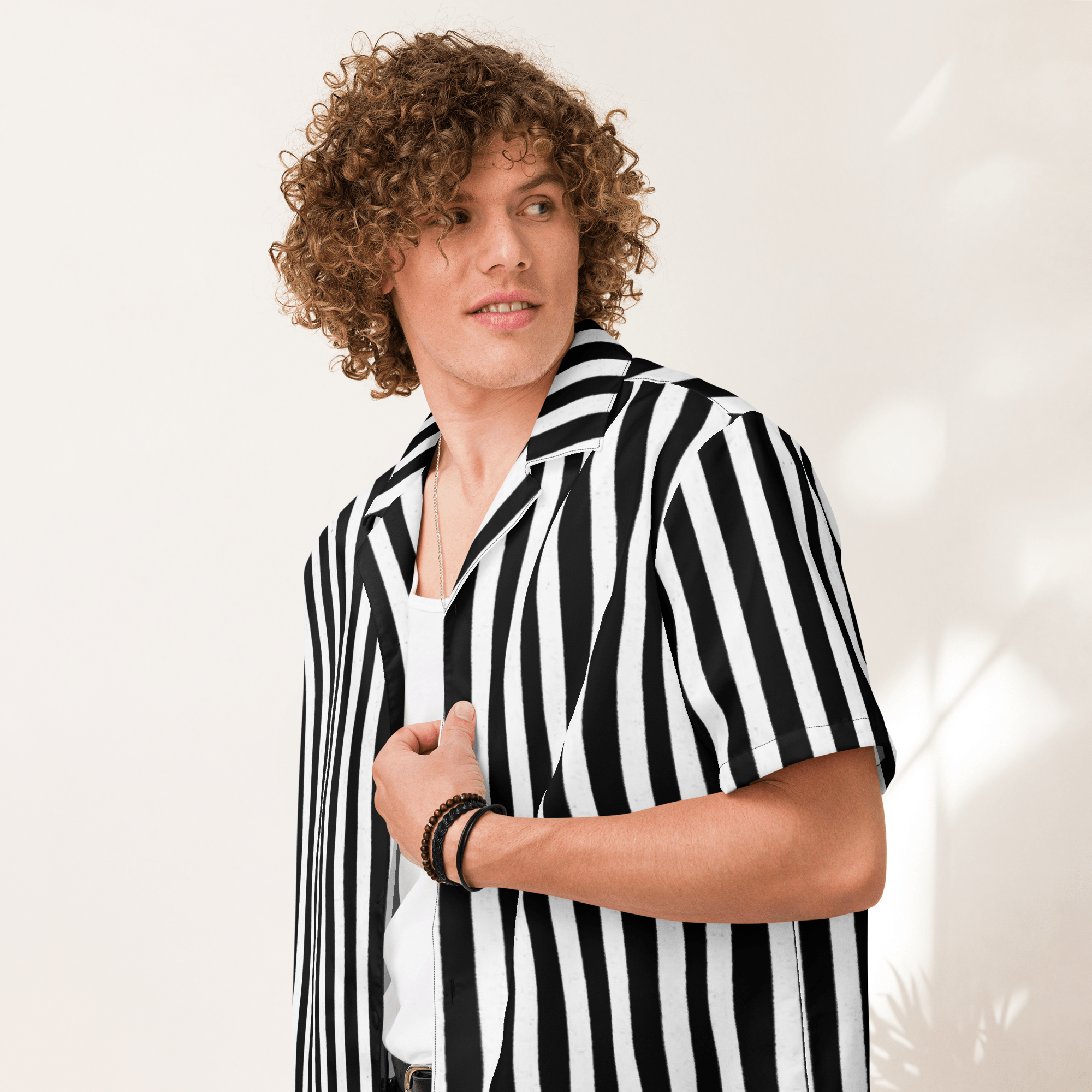 Bug Juice Boogie Striped Button-Up Shirt