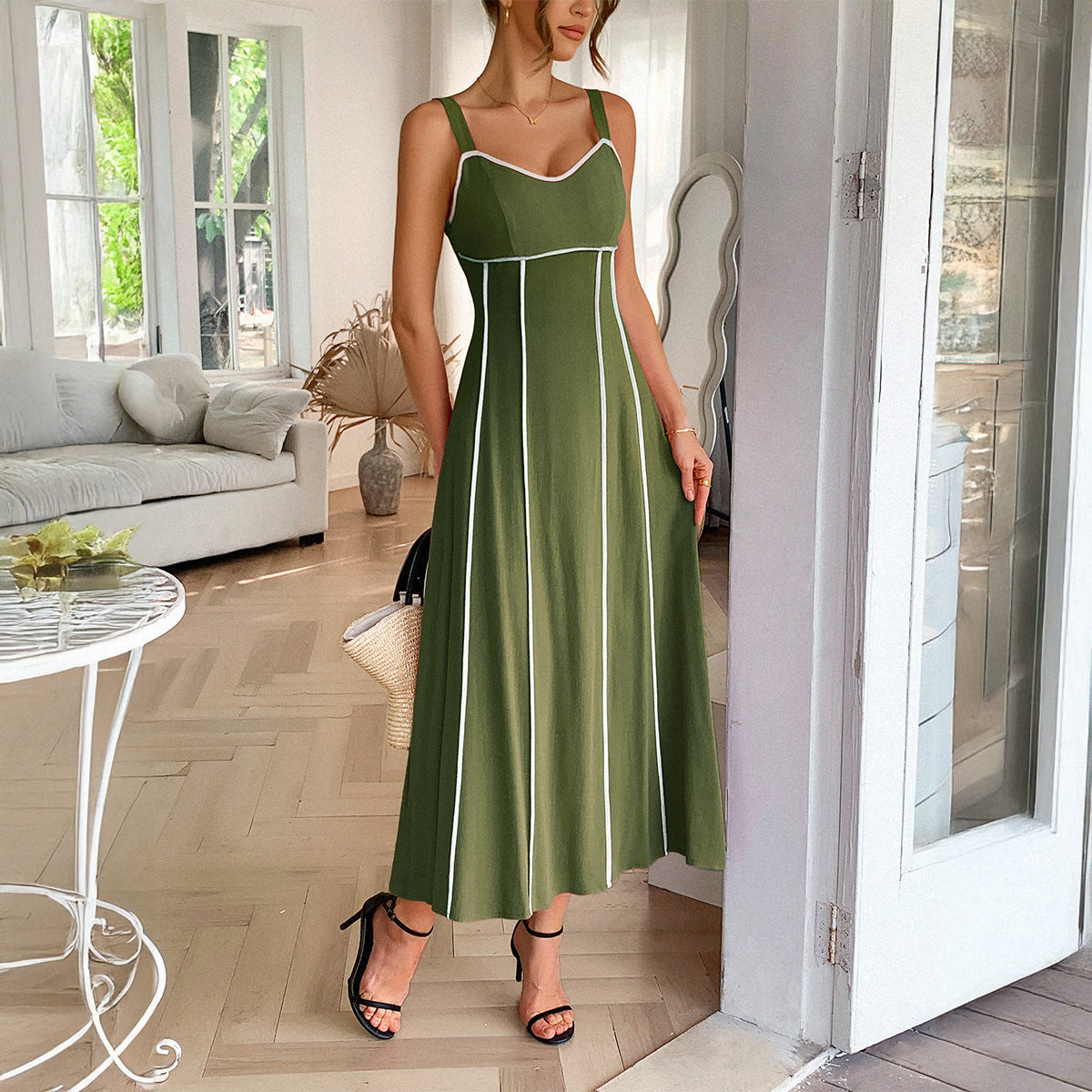 Leisure Vacation Style  Sling Dress