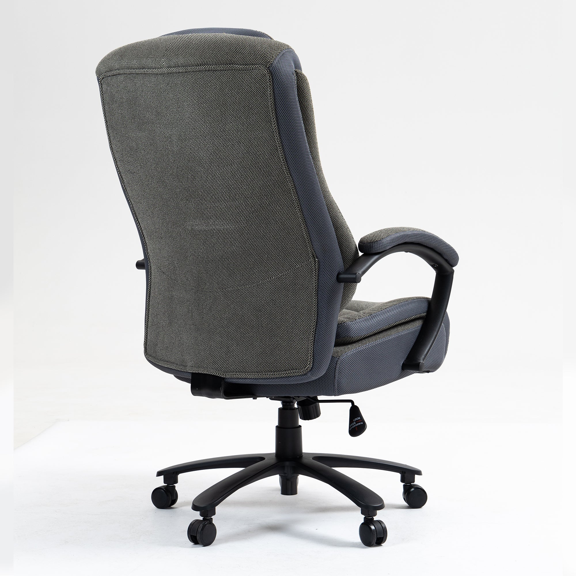 High back, skin friendly cotton fabric material office chair that can be raised and lowered:9373H-Fabric