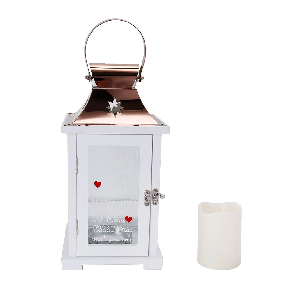 Memorial Lantern 12.5''H with Card Bereavement
