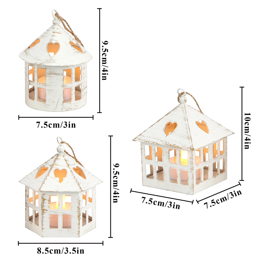 6 Pcs Small Centerpieces Candle Lanterns