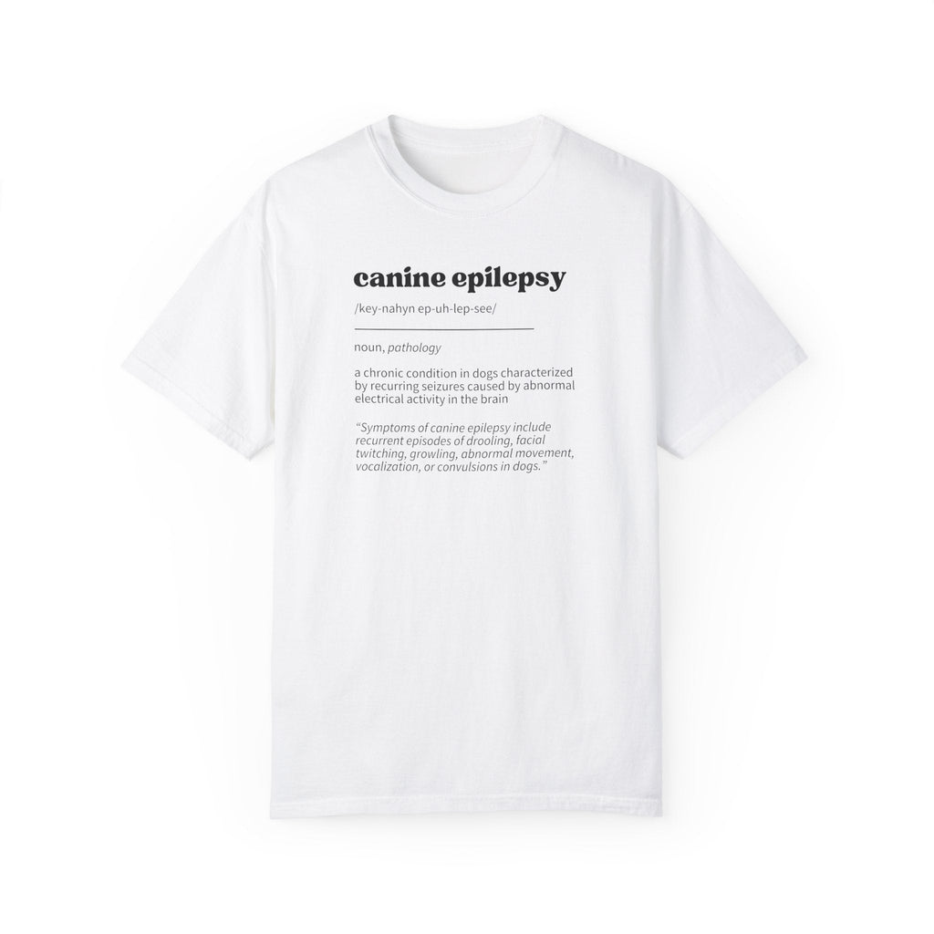 Canine Epilepsy Definition Unisex Garment-Dyed T-shirt
