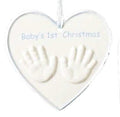Hands in Heart Babies First Christmas - Blue