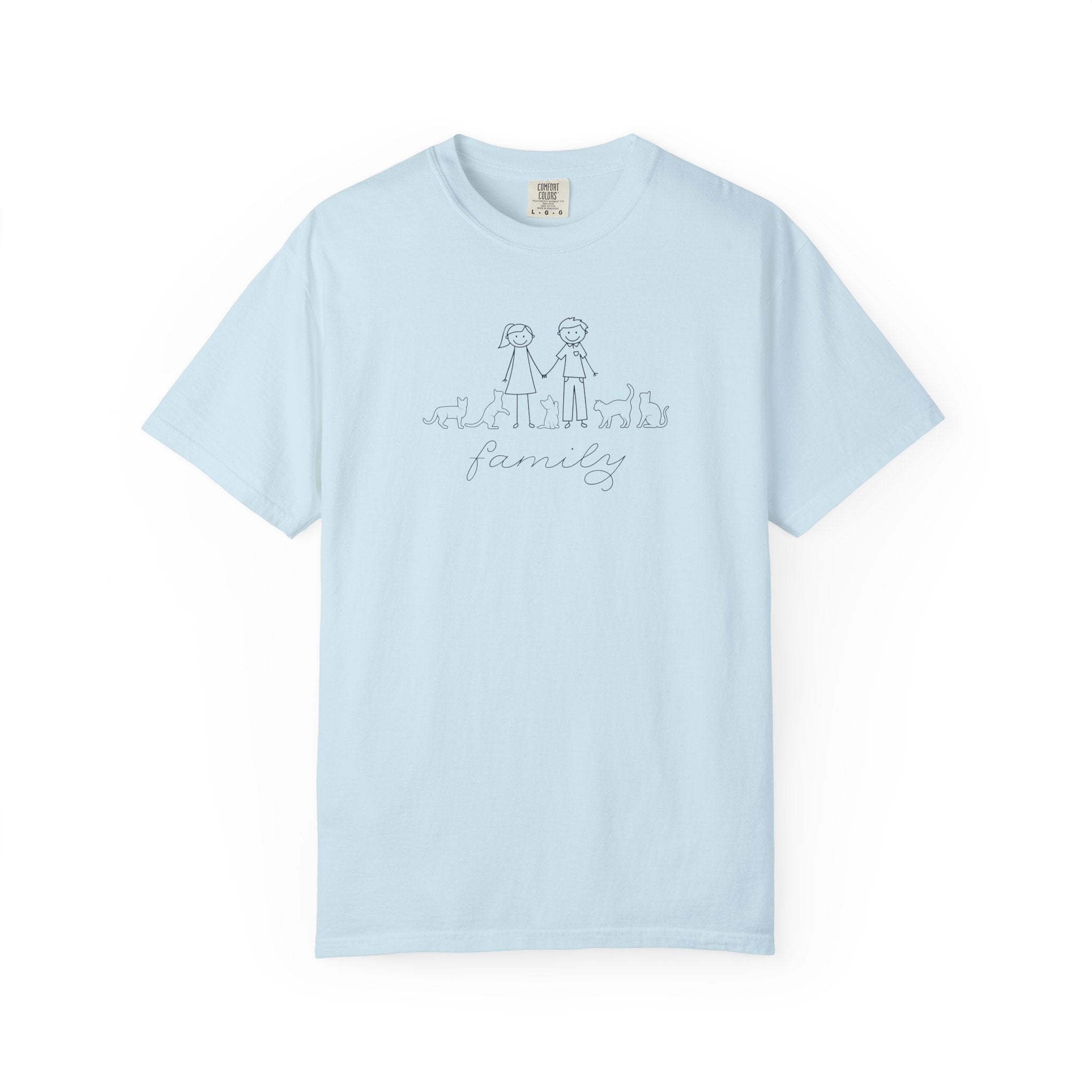 Cat Family Bond Unisex Garment-Dyed T-shirt